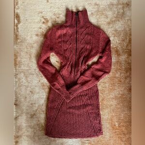 FREE PEOPLE Mont Blanc Sweater Mini Dress | Red Jasper, size XS, NWOT